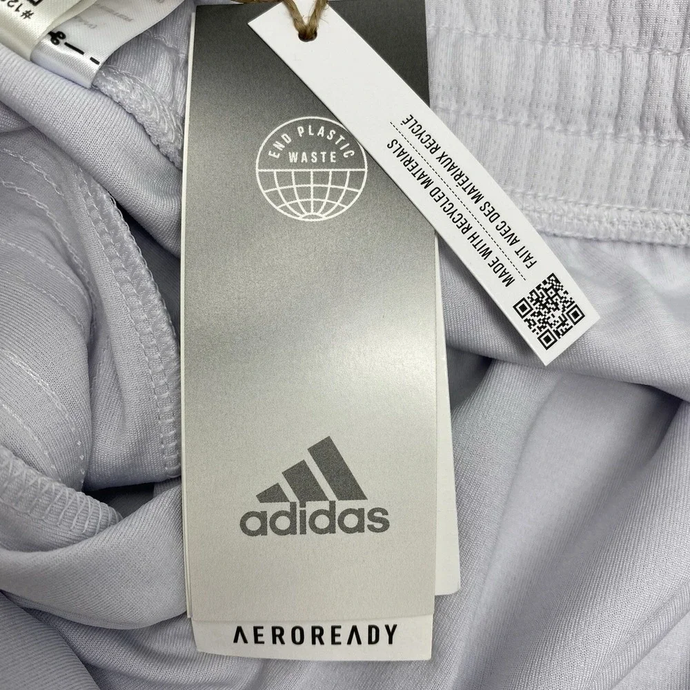 Adidas Pacer 3S Knit Shorts‎ Womens XL Dash Grey AEROREADY Training HD9592